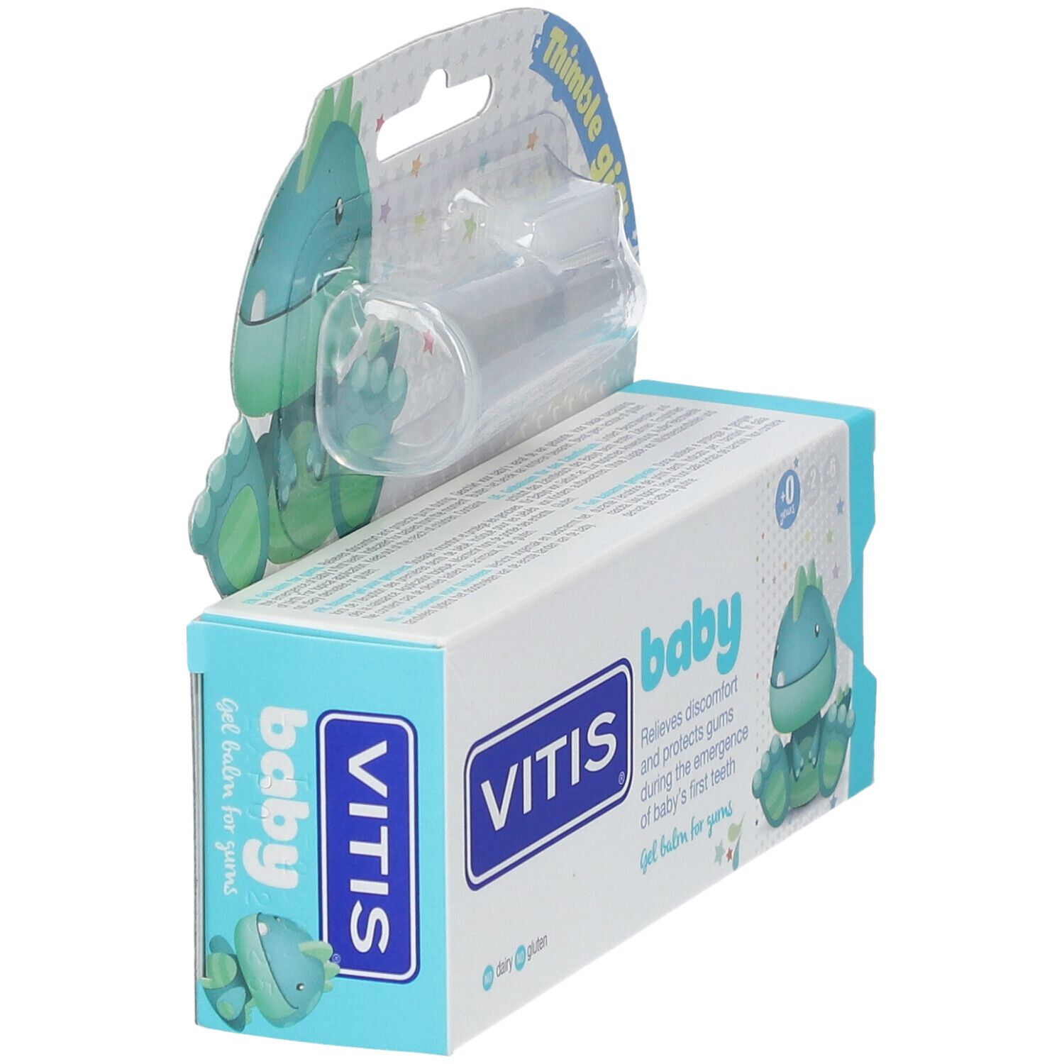VITIS® Baby Gelbalsam + Fingerzahnbürste