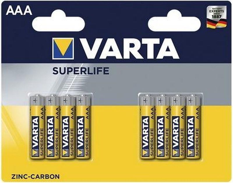 Varta - SUPERLIFE - Batterijen - Zink-Koolstof - 8 Stuks - AAA
