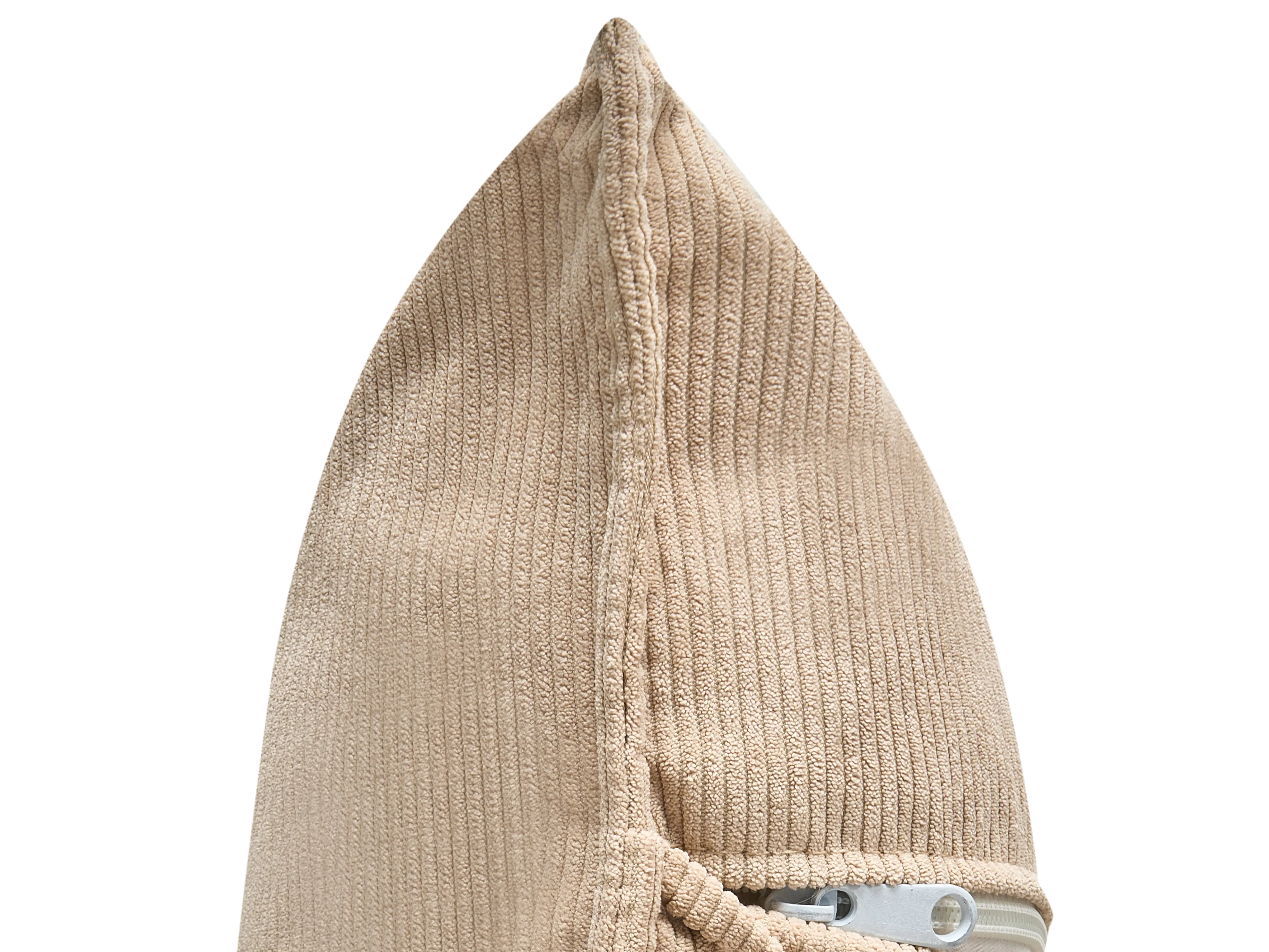 Hoekbank 3-zits DOLVA Corduroy Beige rechtszijdig