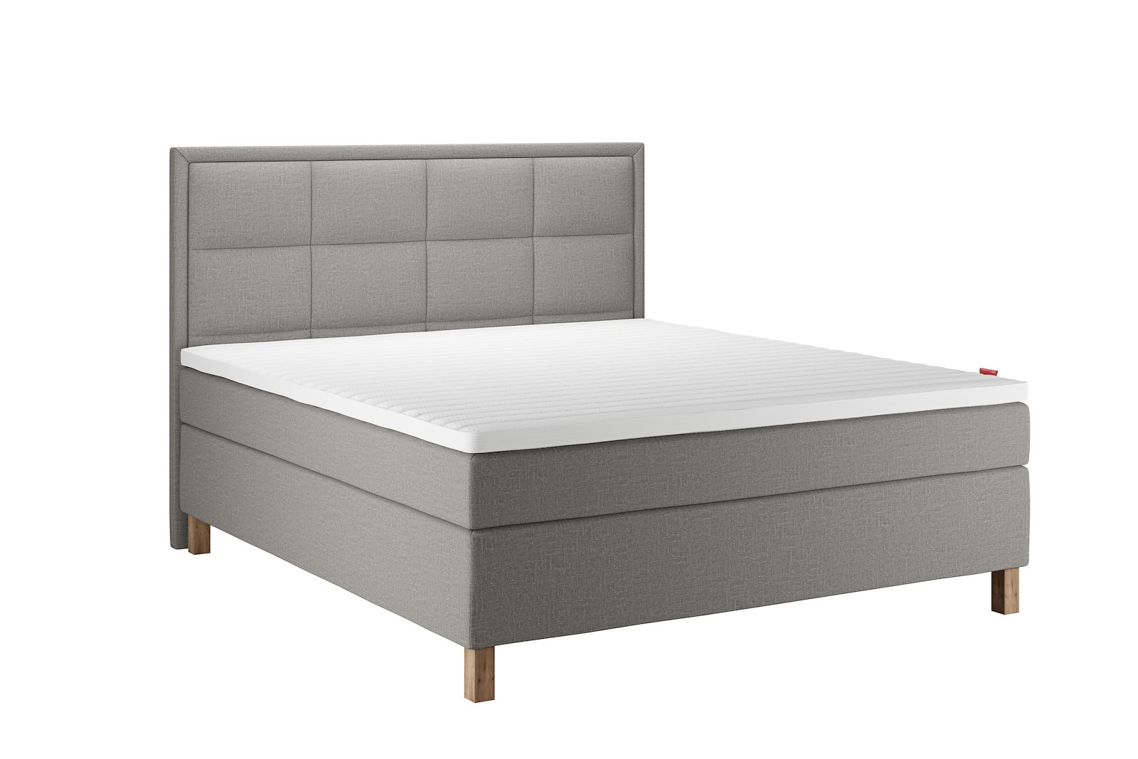 Sensitive 600 Kontinental 180x200 cm Tekstil Taupe 70 Fast/Fast m/Superior latex overmadrass og S