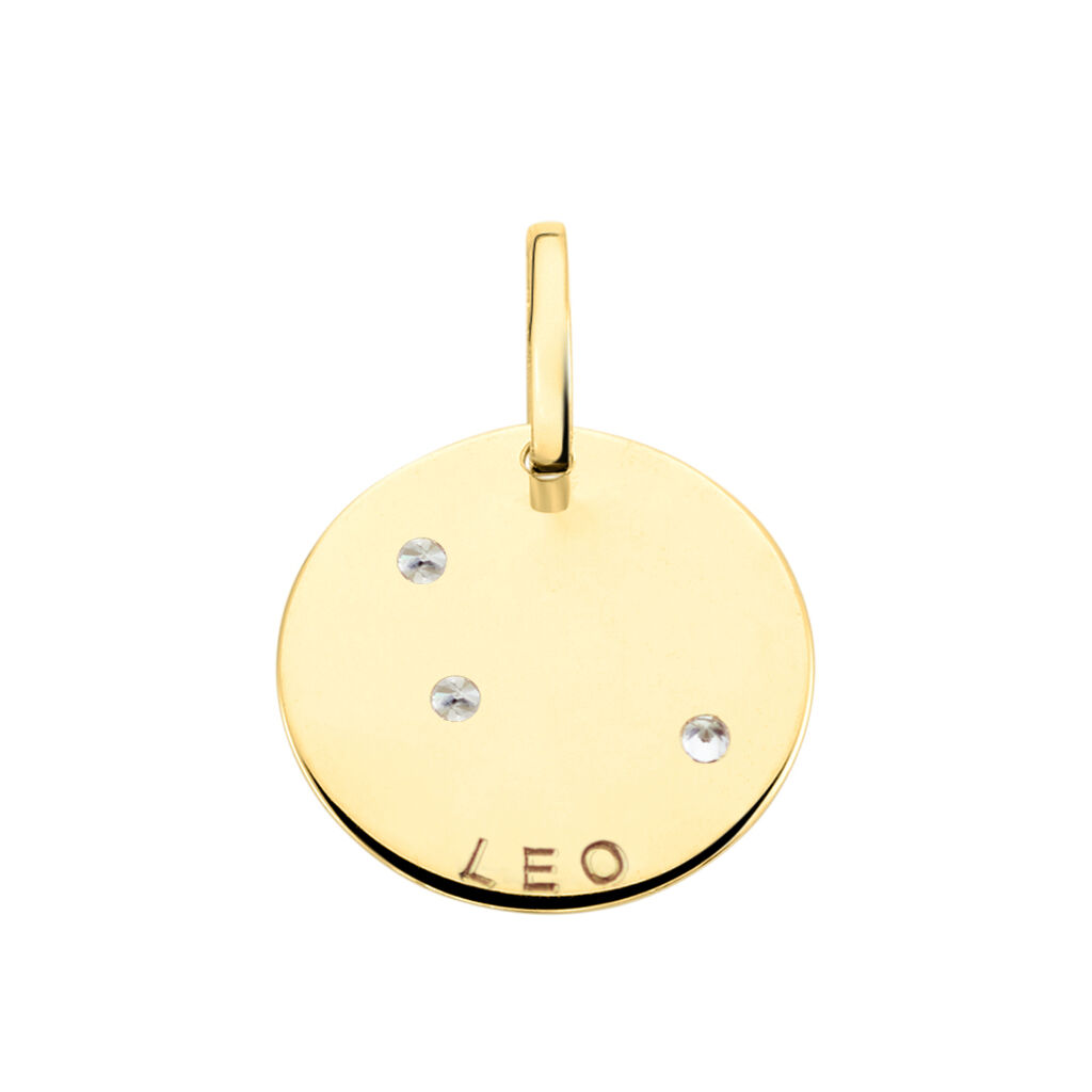 Pendentif Or Jaune Astraea Oxyde De Zirconium