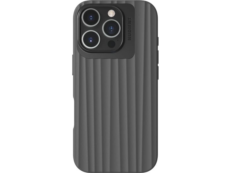 Nudient Back Cover Bold MagSafe iPhone 16 Pro Storm Black Back-Cover für das Apple iPhone 16 Pro