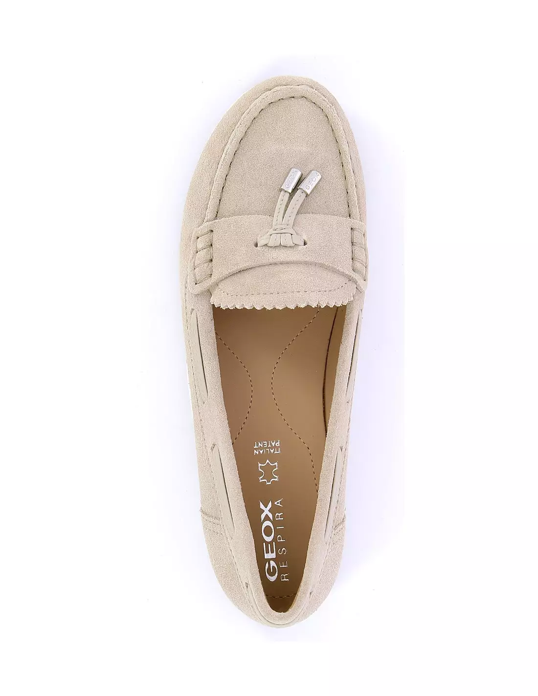 GEOX VEGA - Mocassins & bateaux Taupe