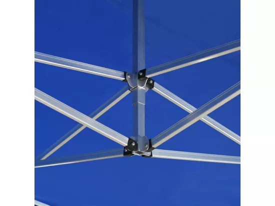 Tente de réception pliable Aluminium 4,5x3 m Bleu