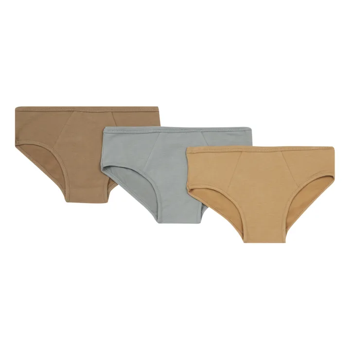 The Simple Folk Lot 3 Culottes Coton Bio | Marron