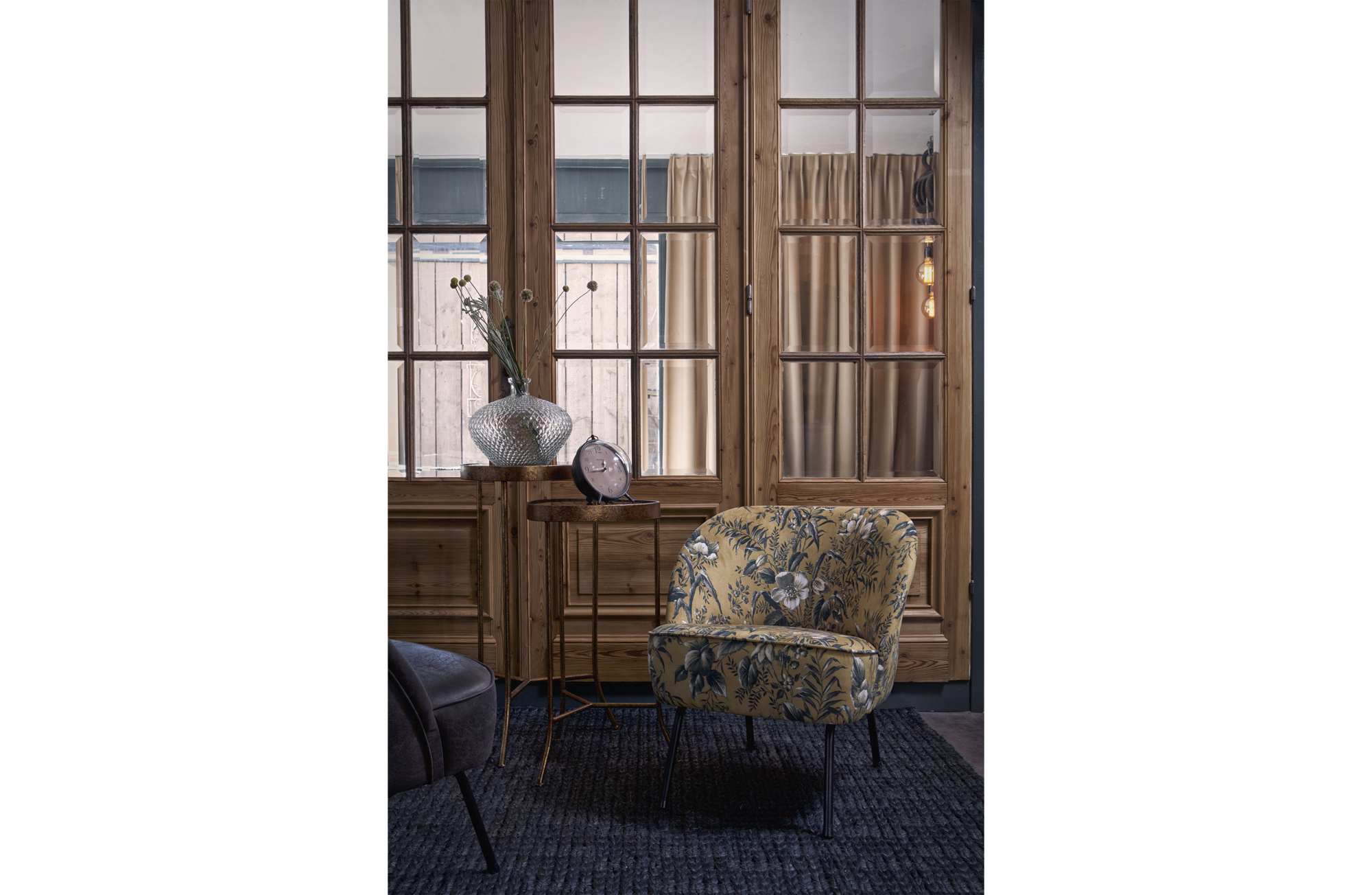 Fauteuil Vogue Fluweel - Poppy Grijs