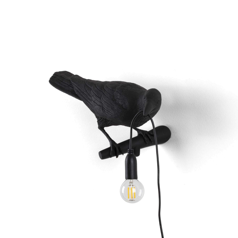 Seletti Bird Looking wandlamp rechts buiten wit