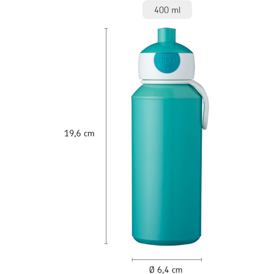 Mepal Pop-Up Trinkflasche + Flip-Up Ersatzdeckel Campus 400 ml pink