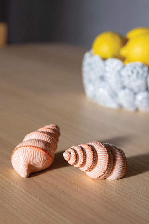 &klevering Shell peper- en zoutstel