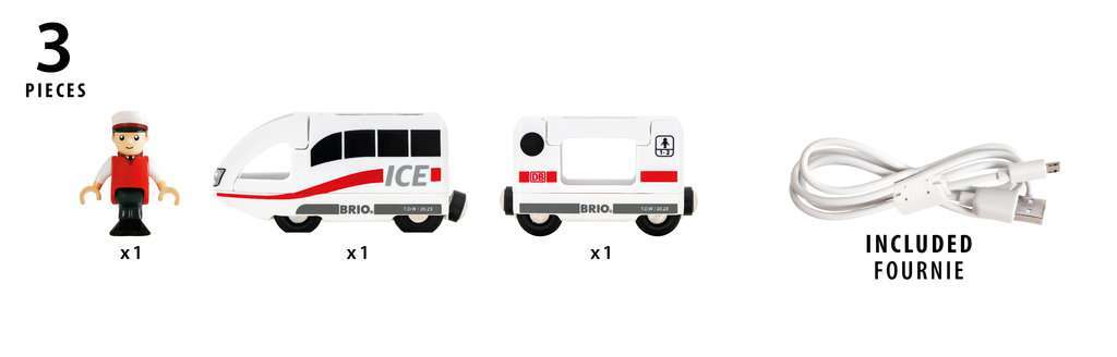 BRIO Spiel ICE Akkureisezug