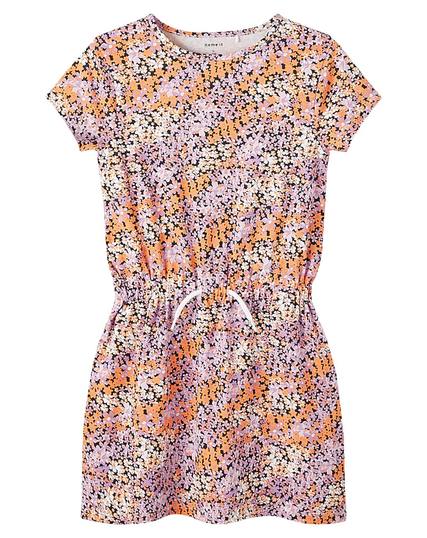 Jerseykleid NKFJIA geblümt in dark sapphire