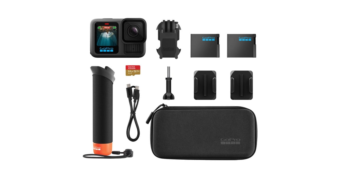 GoProHERO13 Black Accessory Bundle videocamera  (Zwart, Bluetooth, Wi-Fi 6)