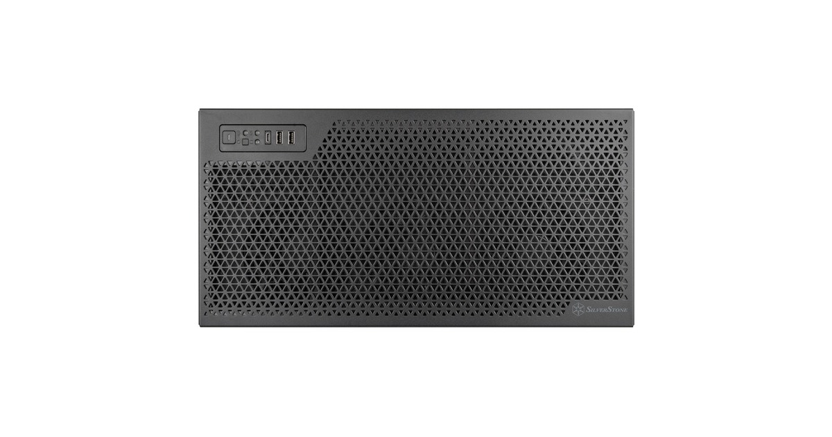SilverStoneRM52 server behuizing  (Zwart | 2x USB-A | 1x USB-C)