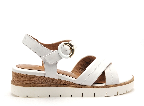 Tamaris nu pieds talons femme 28202 42 cuir blanc