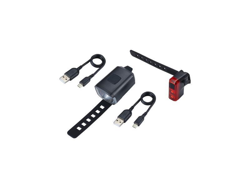 BBB Lichtset Stud33 Strap Combo BLS-143   BLS-145 Velolampen