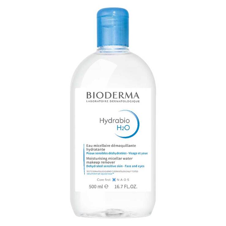 Bioderma Hydrabio H2O Mizellen-Reinigungslösung für feuchtigkeitsarme Haut, 500 ml