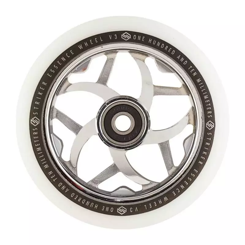 Striker Essence V3 Blanc Roue Trottinette Freestyle Chrome 110mm
