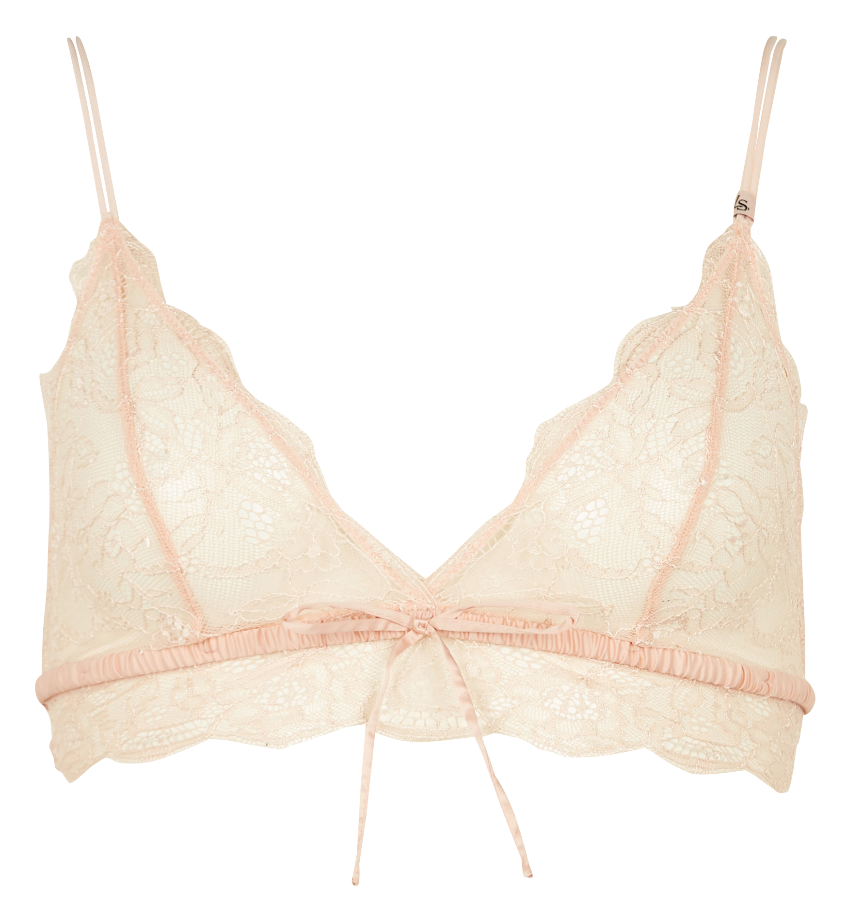DAWN - Bralette bustier en dentelle | Rose