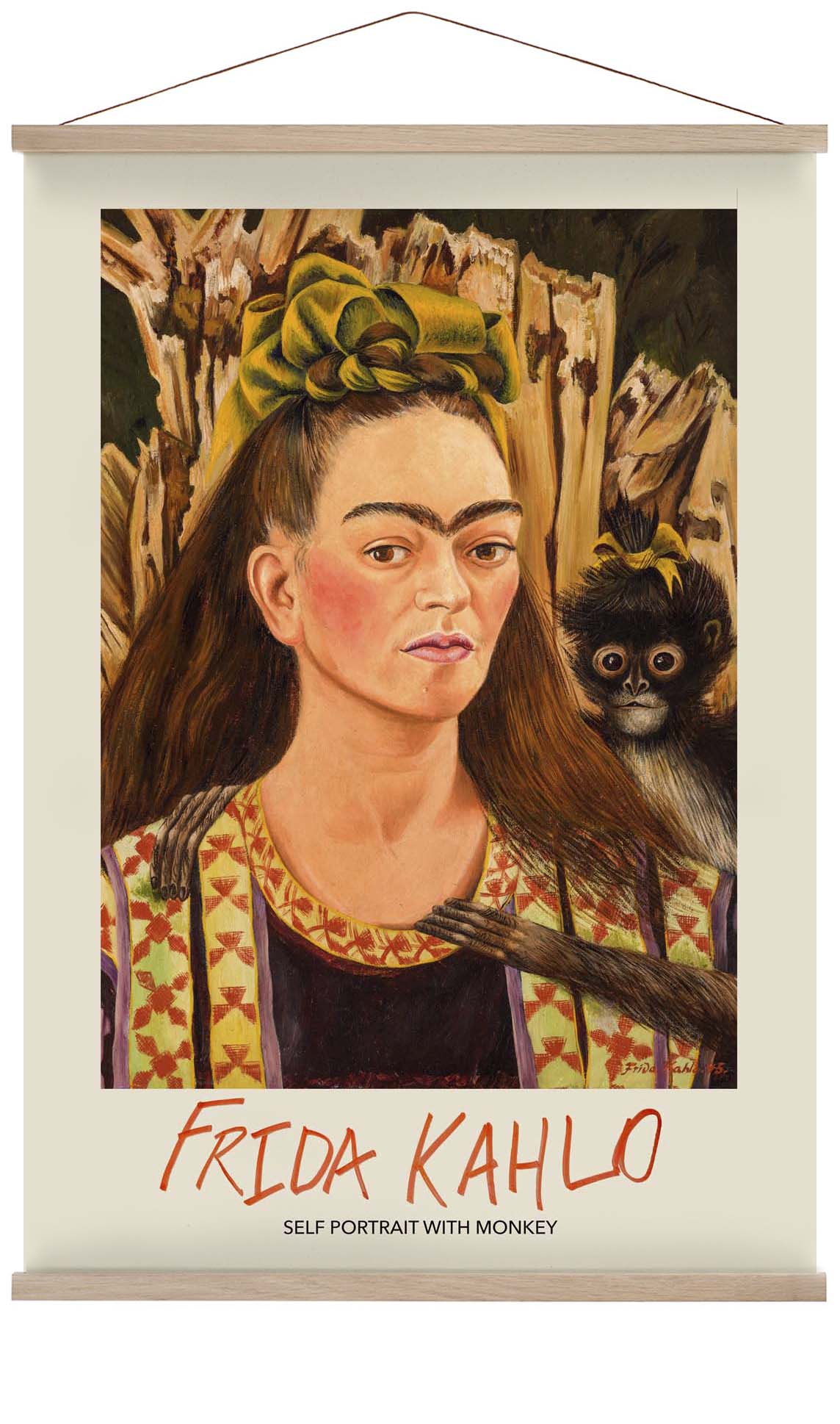 Selbstporträt mit Affe von Frida Kahlo Kunstausstellung