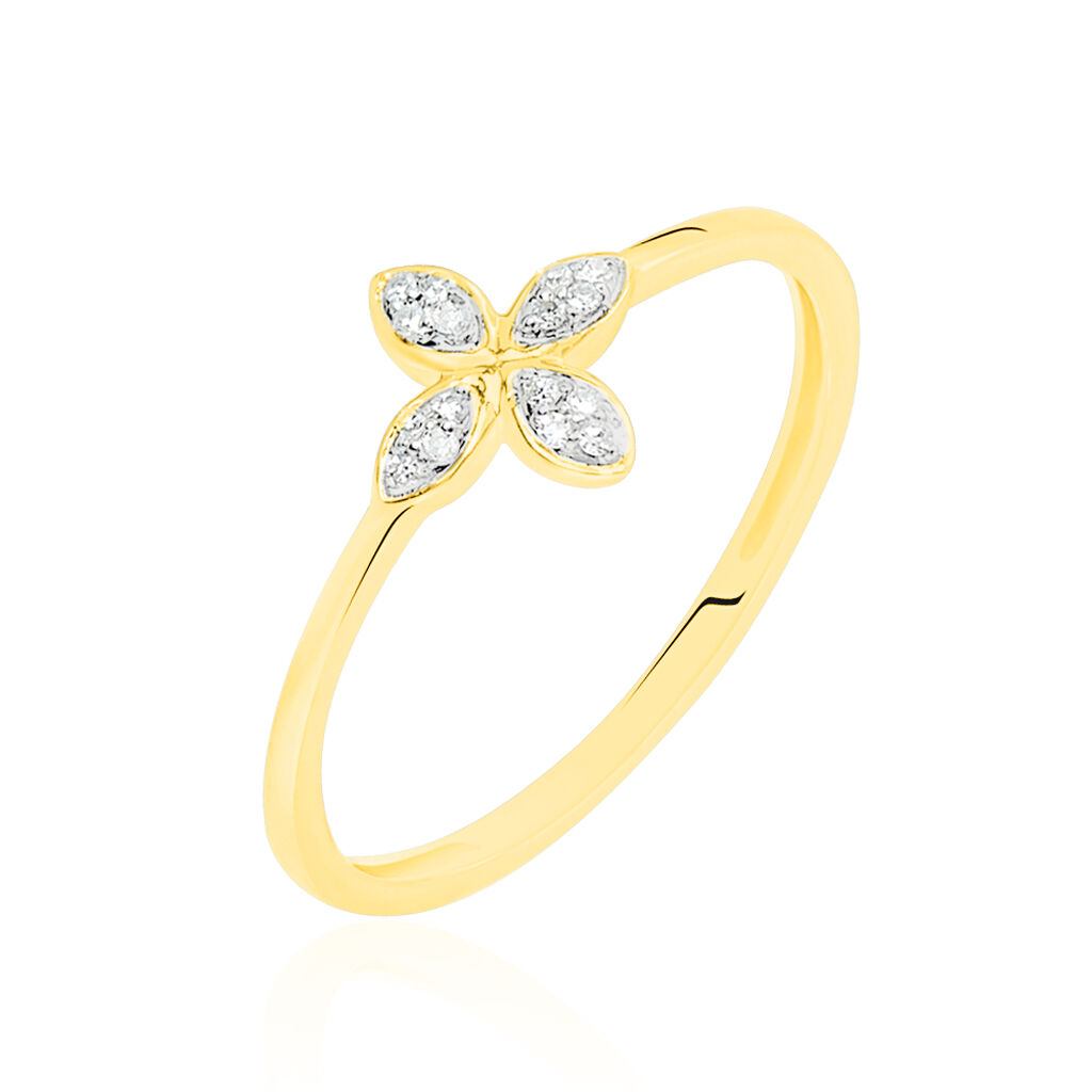 Bague Raskia Or Jaune Diamant