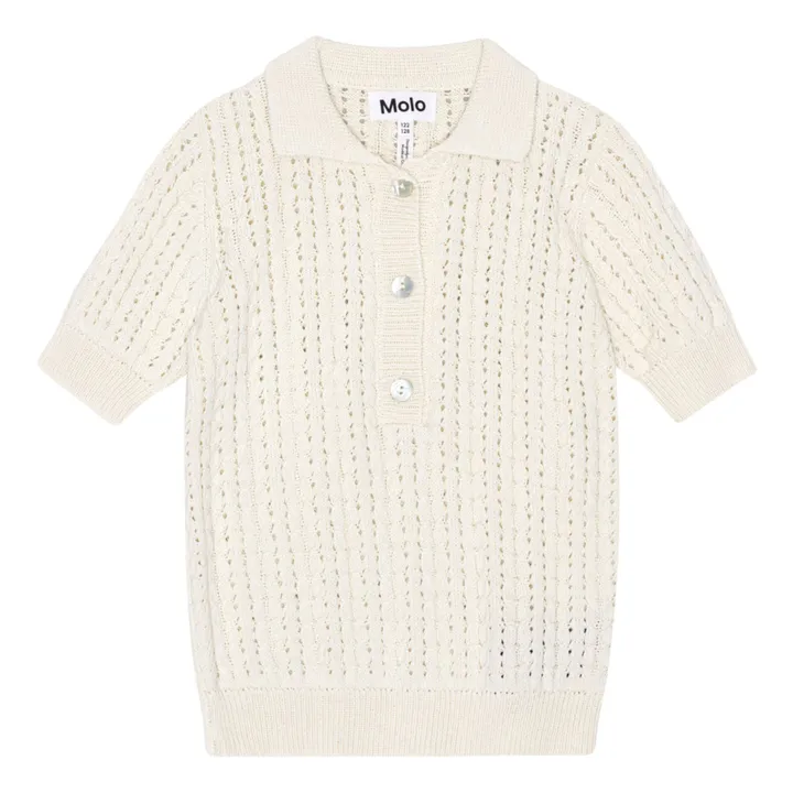 Molo Polo Maille Pointelle Gretel | Ecru