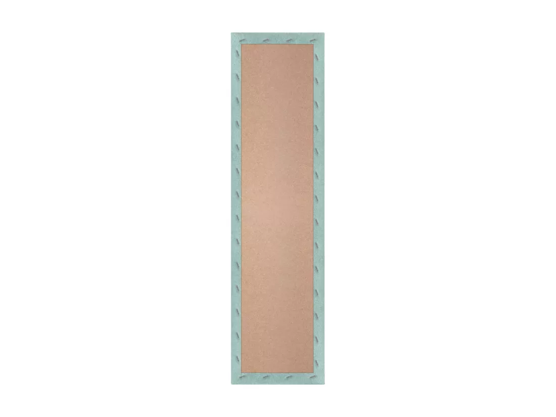 DHOME Lot de 6 Panneaux Rembourrés en Tissu Aqualine Autocollants pour Mur Acoustiques Absorbants Protection contre les choc (Vert d'Eau, 60x20cm, x6)