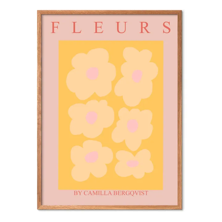 Poster and Frame Fleurs orange - Sans cadre