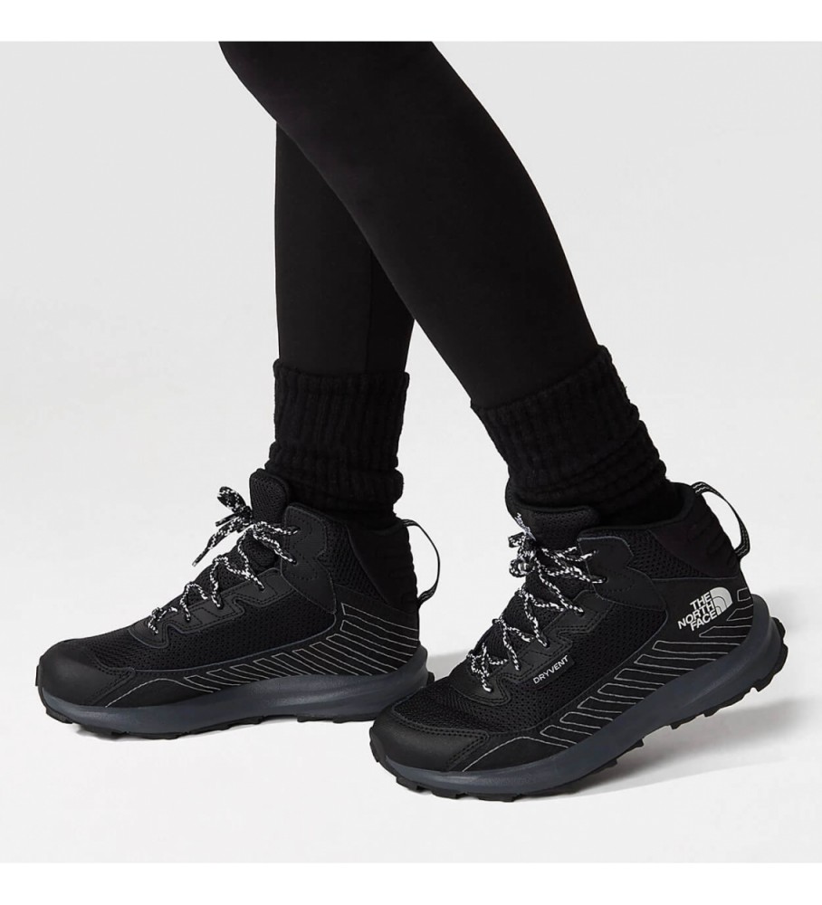 Botas de couro The North Face Fastpack, pretas