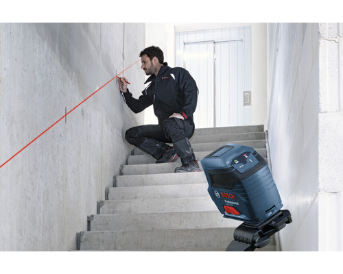 Bosch Professional GLL 2-10 lijnlaser inclusief beschermhoes en 3 x 1,5 V LR6 batterijen (AA)