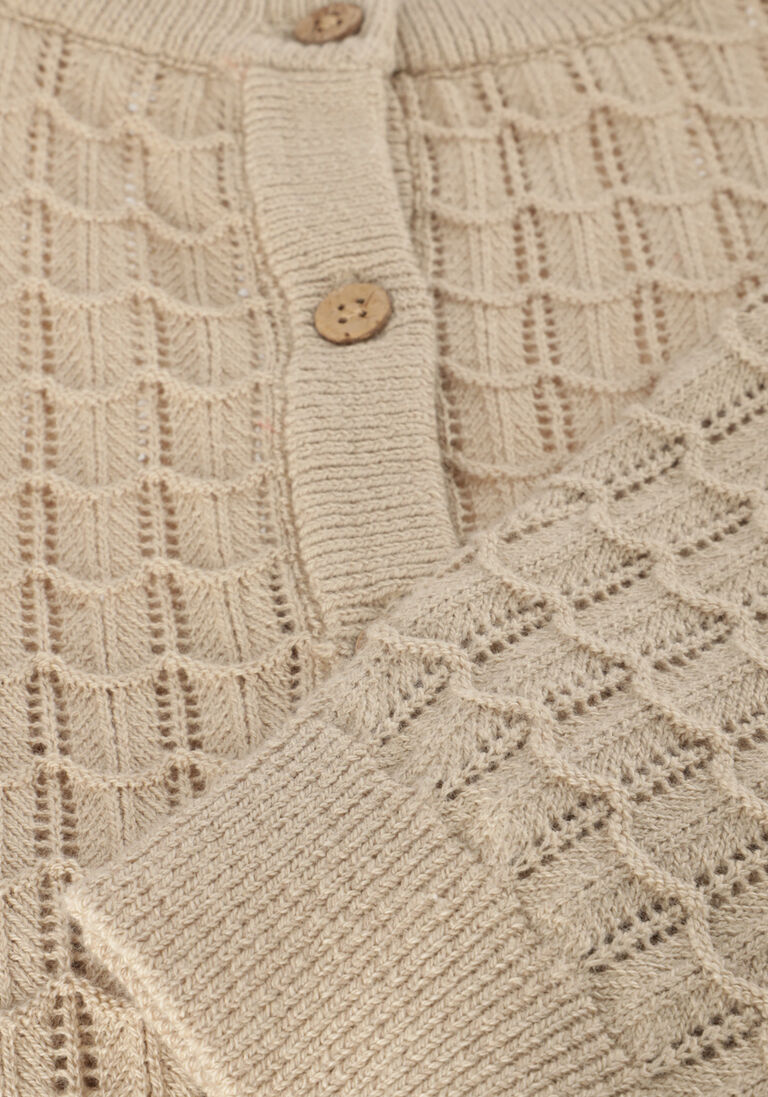 LIL\\' ATELIER witte lil' atelier vest nmfdija ls loose knit