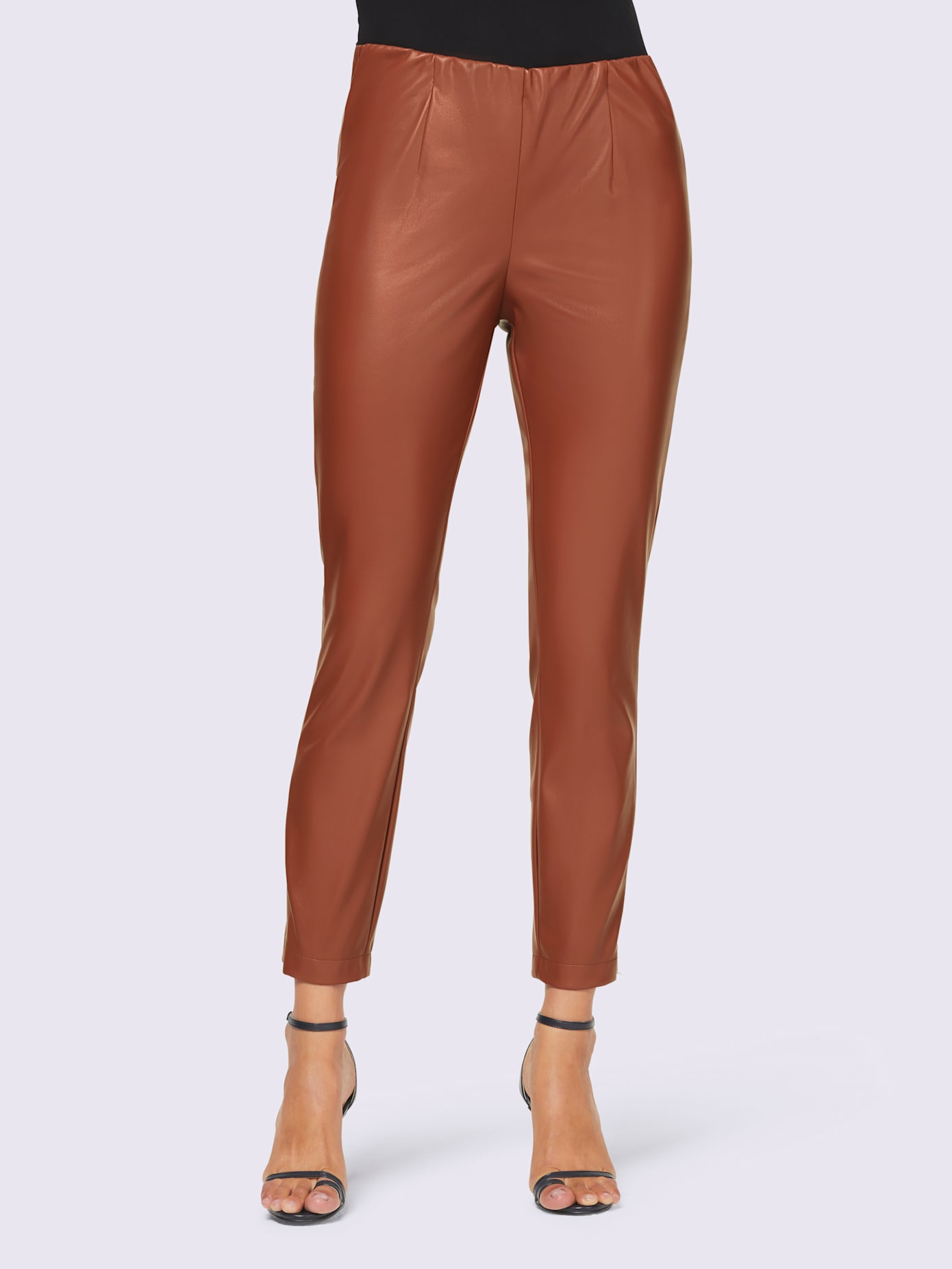 Pantalon en imitation cuir douceur optimale