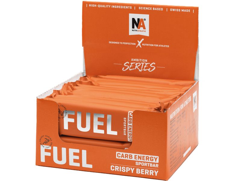 NUTRIATHLETIC NA Fuel Bar Carb Energy Beeren, 20 x 40 g Frühstücksriegel