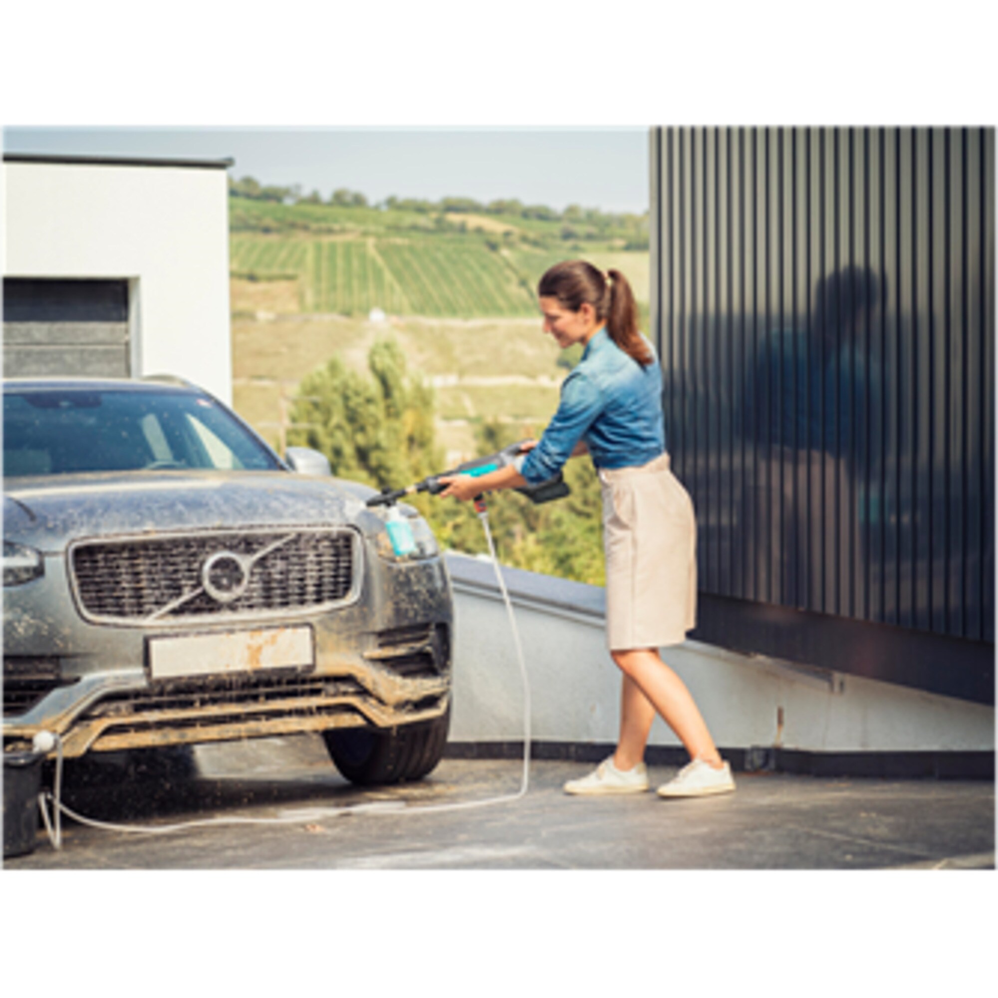 GARDENA Druckreiniger Akku-Mitteldruckreiniger AquaClean 24/18V P4A solo