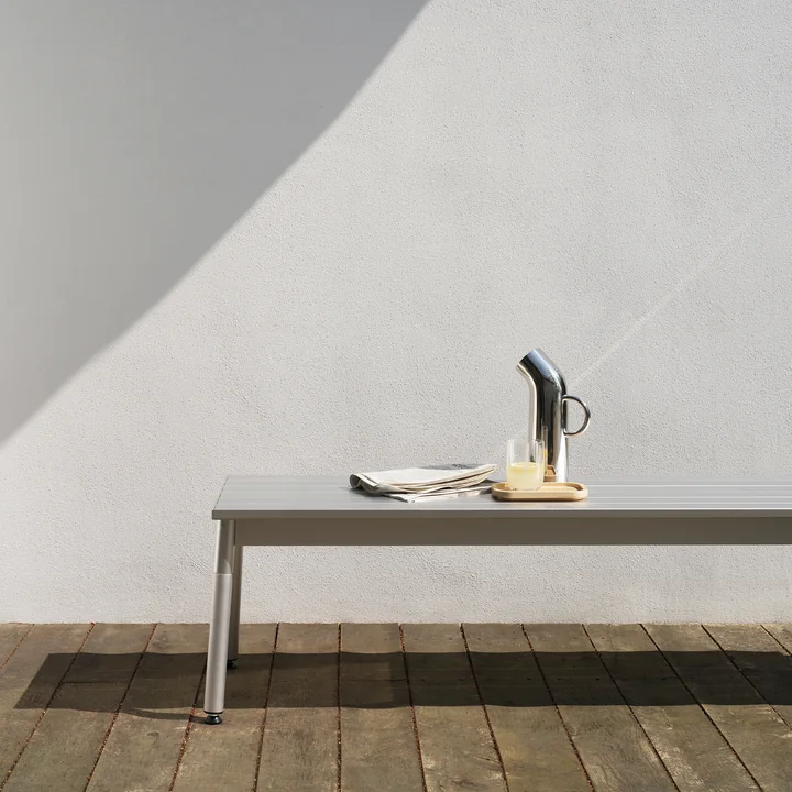 Normann Copenhagen - Ex Gartenbank, 173 x 42 cm, Aluminium
