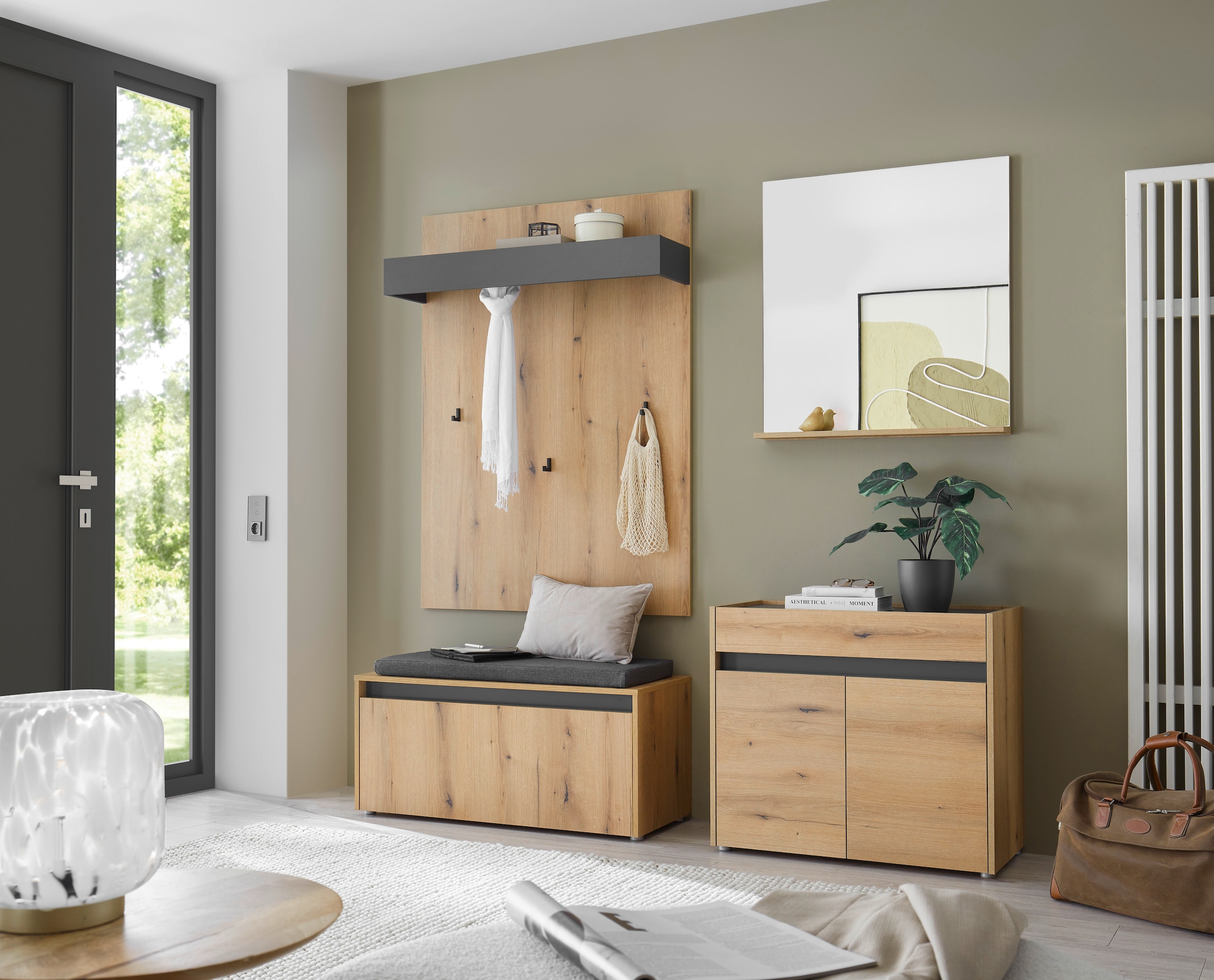 INOSIGN Garderoben-Set »GIRON/CiTY, moderne Garderobe, Komplettset mit viel Stauraum« Komplett-Set, 4 Stk. tlg.