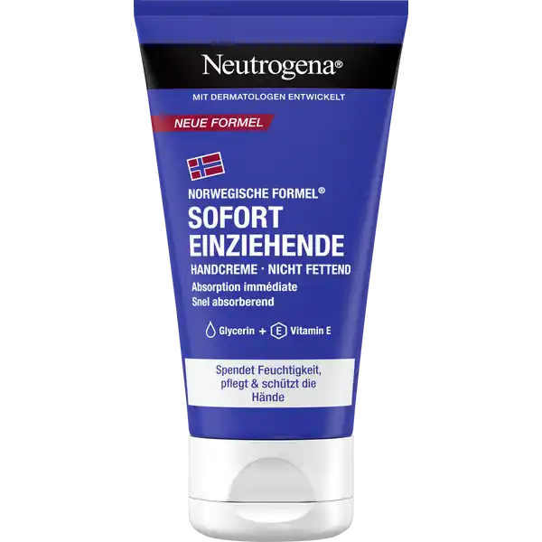 Sofort einziehende Handcreme