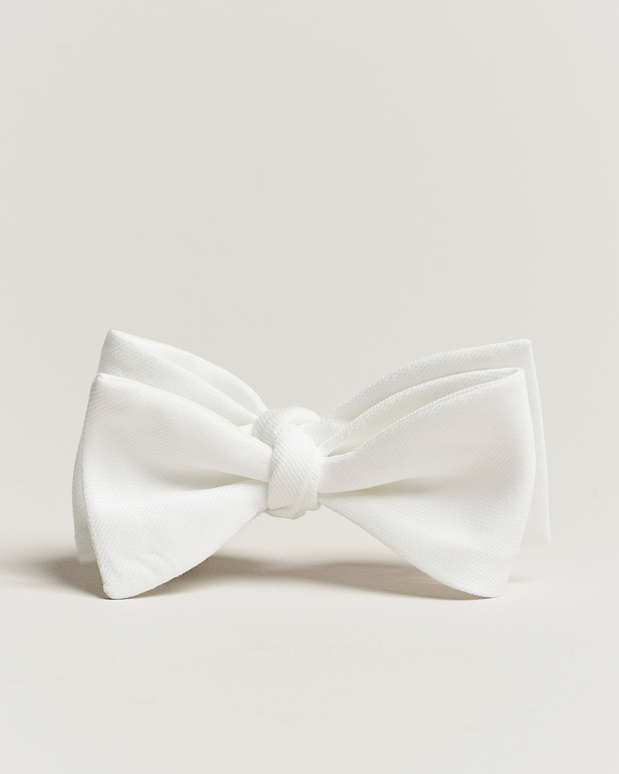Amanda Christensen Cotton Pique Self Tie  White