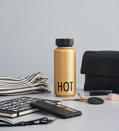 Design Letters Thermoflasche - 500 ml - Gold