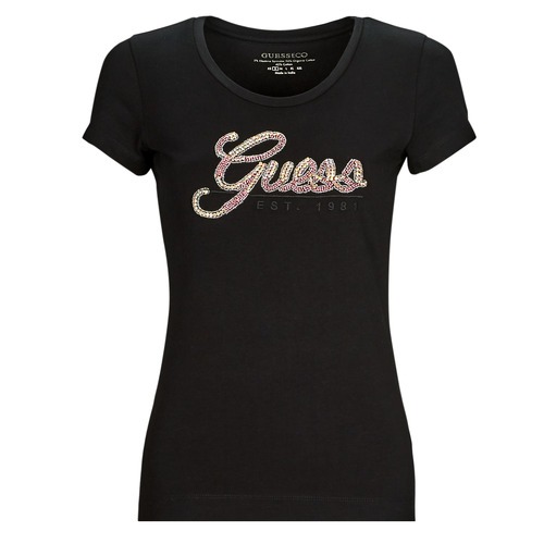 Guess - SS RN GUESS SCRIPT TEE - Noir