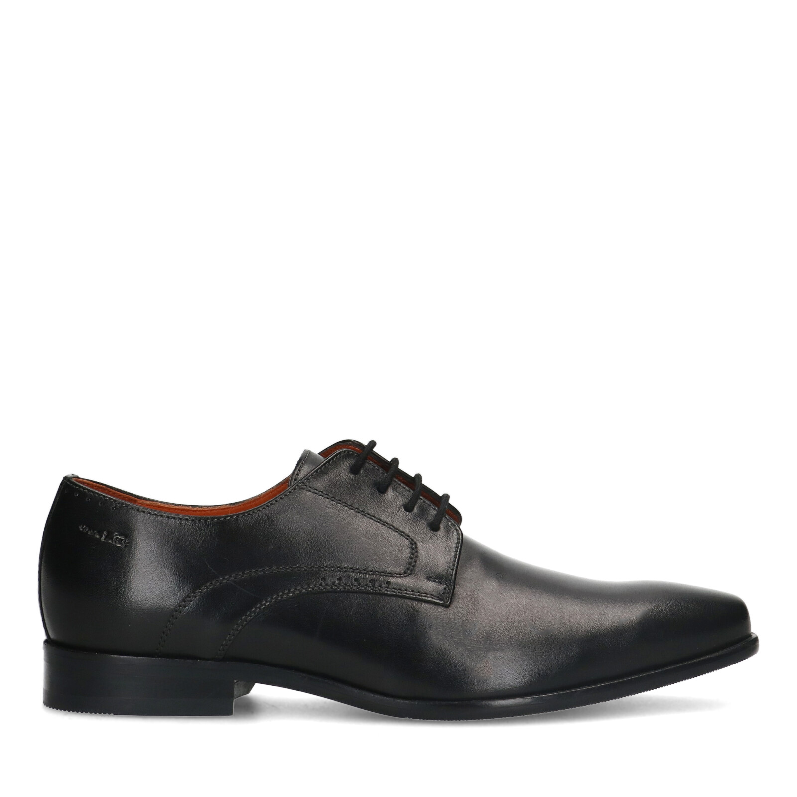 Zwarte leren veterschoenen