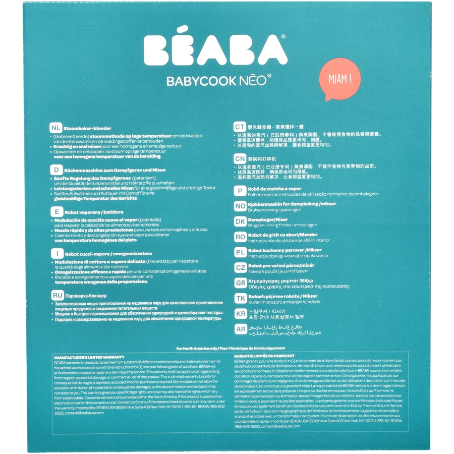 BEABA® Küchenmaschine Babycook® NEO 4-in- 1 eucalyptus grün