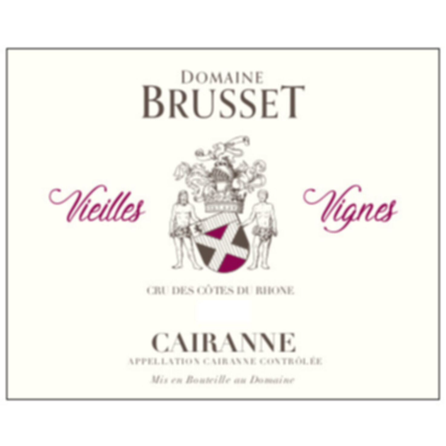 Cairanne AOP Vieilles Vignes , Brusset 6x 75cl -6x 75cl