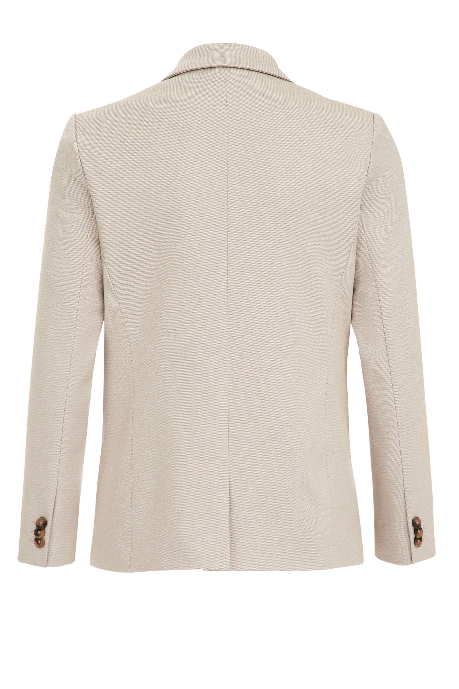 Jongens slim fit blazer met stretch WE Fashion Lichtbruin