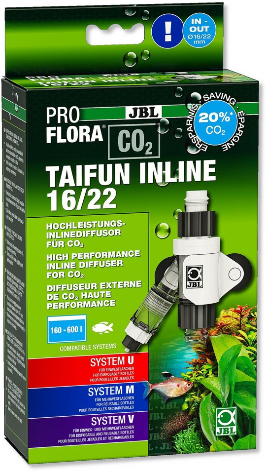 JBL - Proflora Taifun 16/22 Inline Diffusor Co2