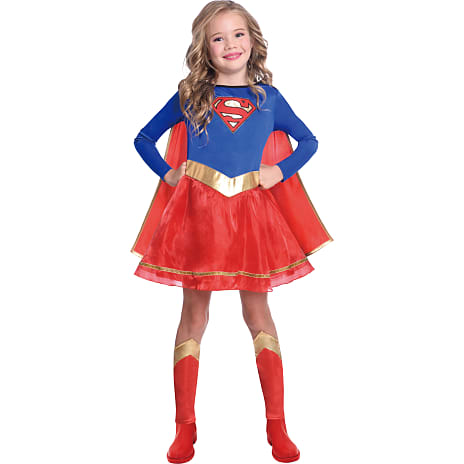 Supergirl kostume 7-8 år