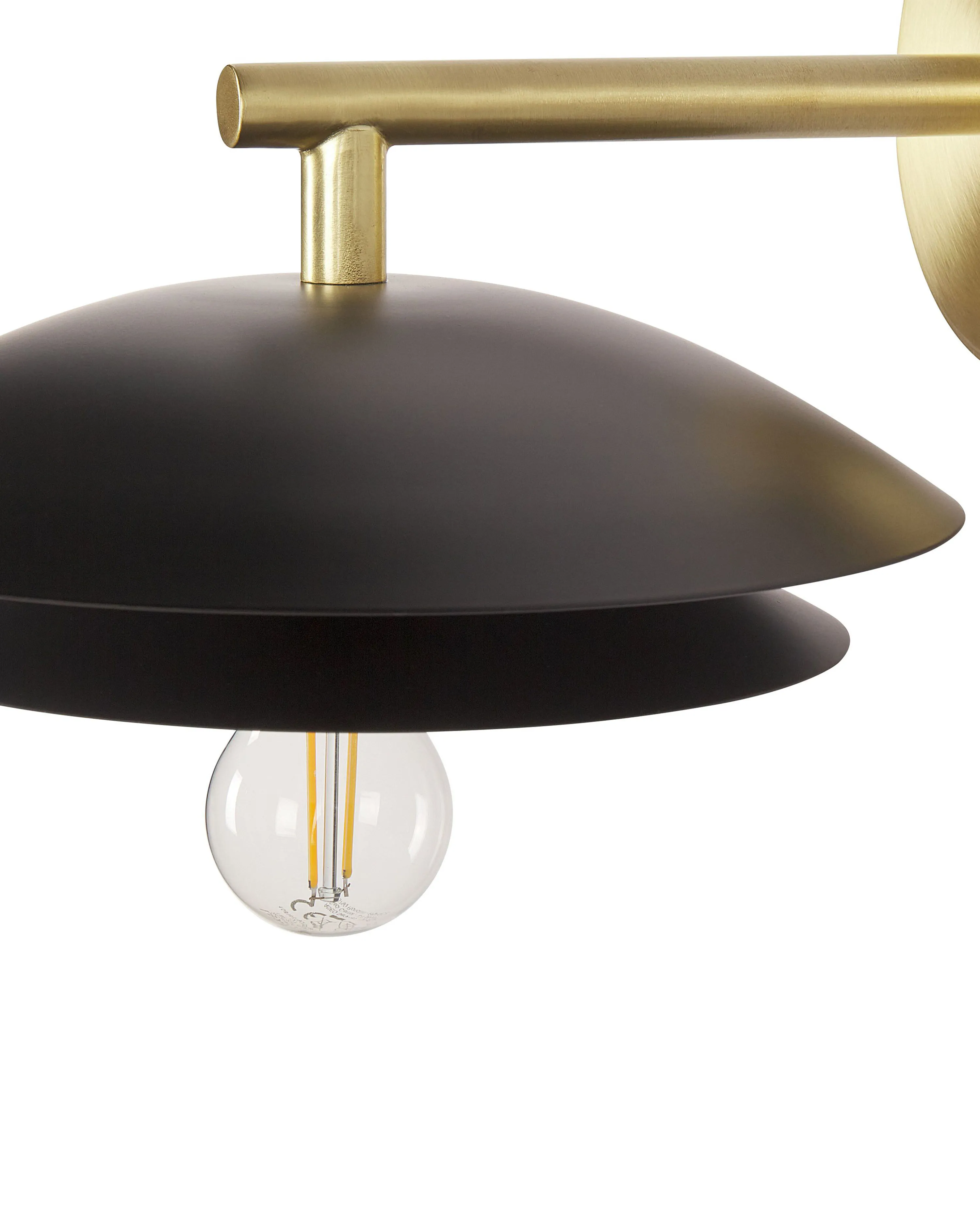 Wandlamp LASOLO Metaal Zwart