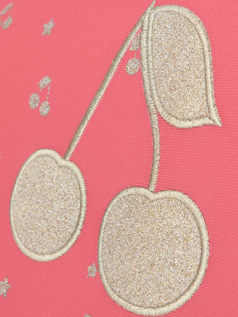 Cartable Jeune Premier It bag Midi Cherry Glitter Pink 38 cm
