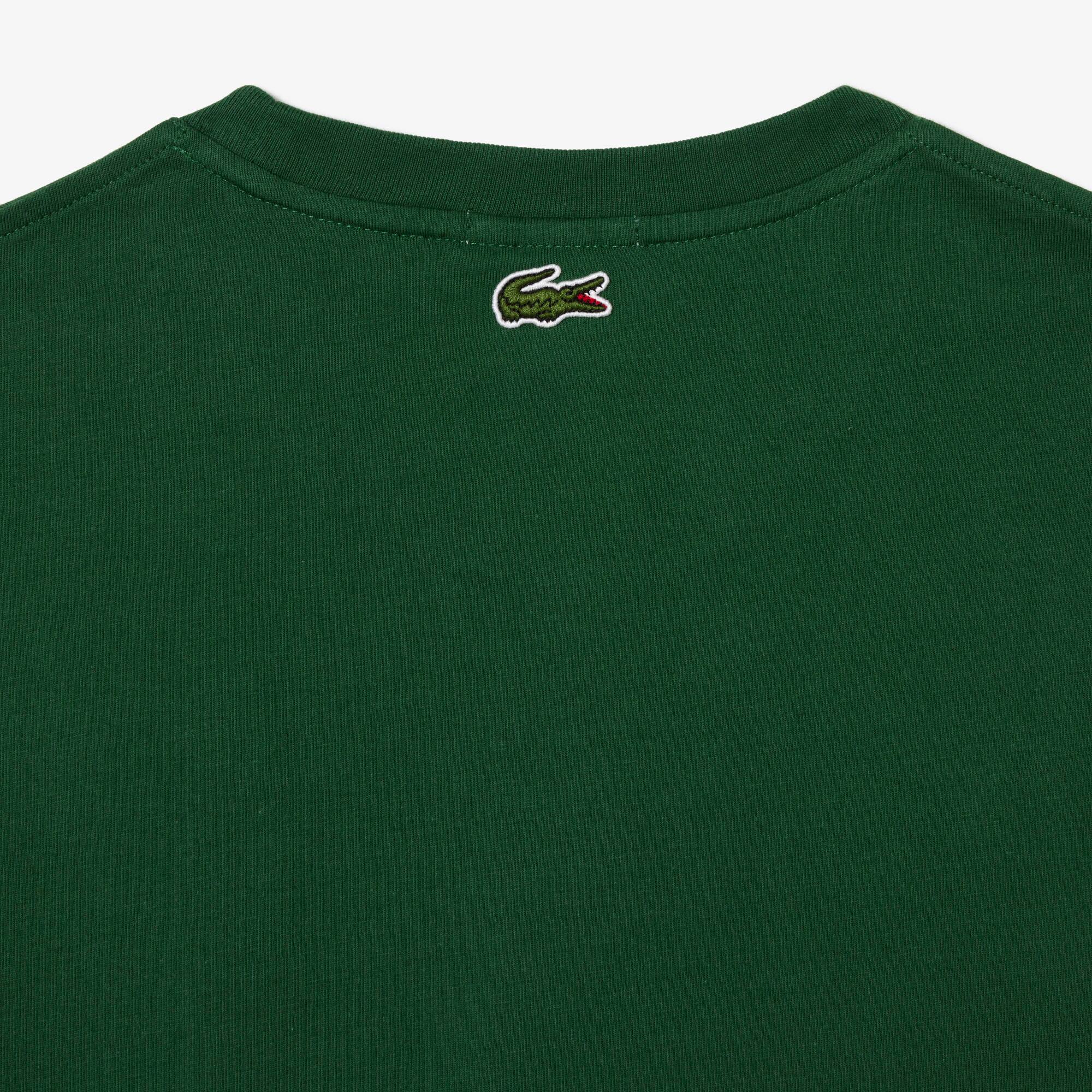 T-shirt regular fit en jersey épais de coton T-Shirts - Vert - Lacoste - Unisex