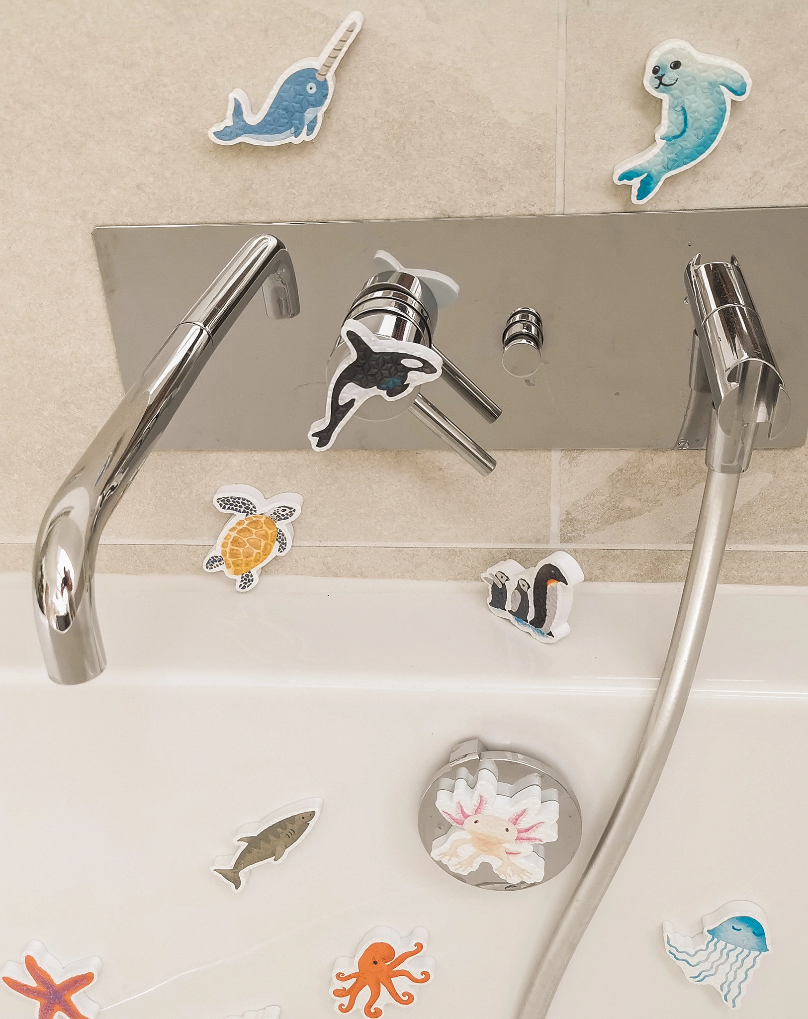 Badewannenaufkleber PLANSCHPARTY 16-teilig