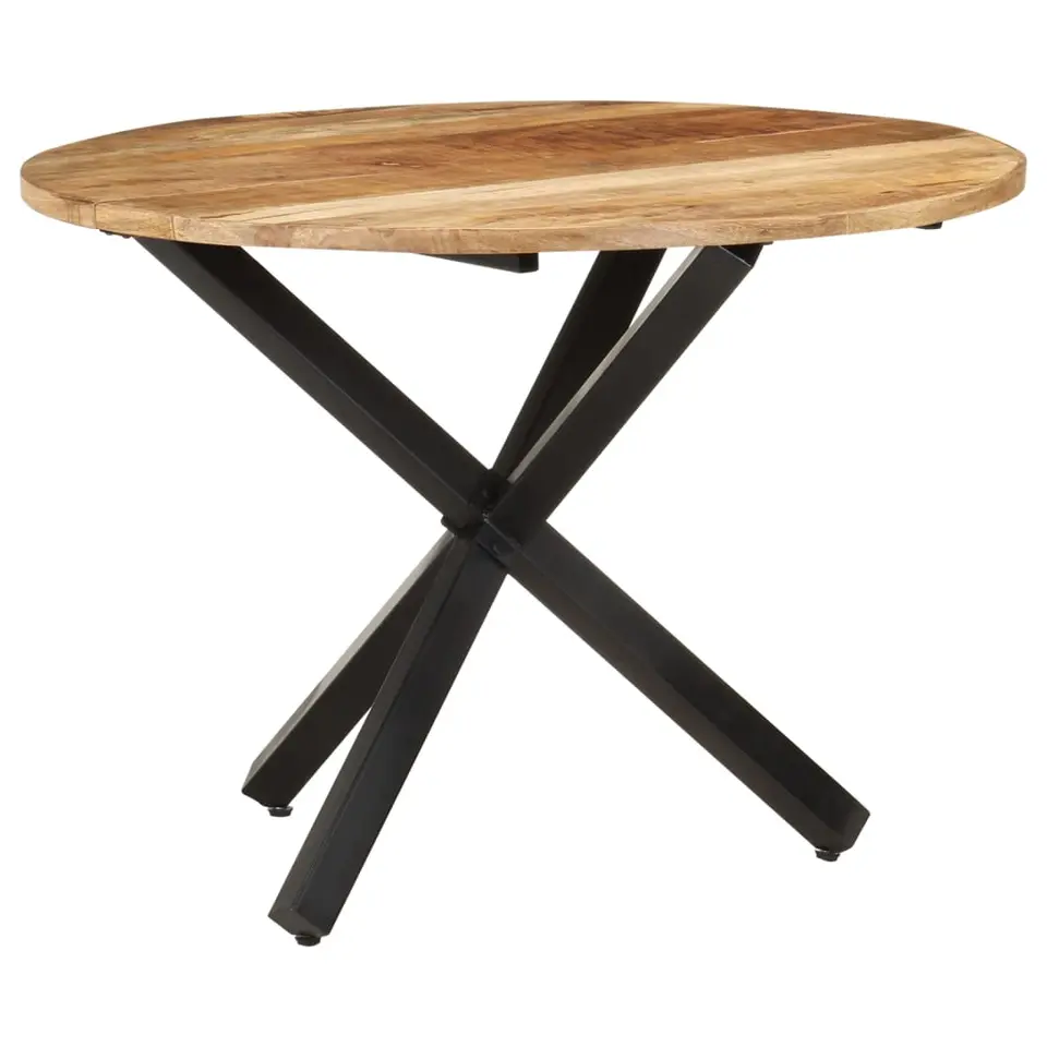 vidaXL - Eettafel - Bruin - Hout - Ø 100 x 75 cm